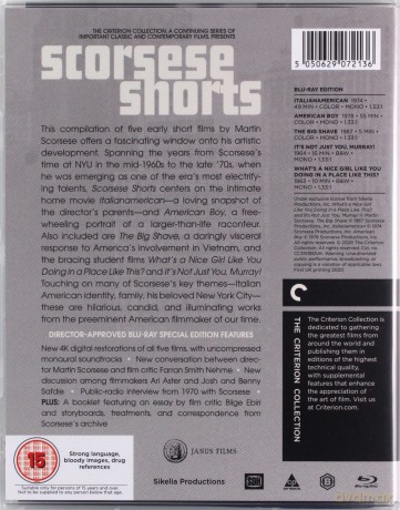 Scorsese Shorts [Blu-Ray]
