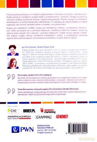 Badania jako podstawa projektowania User Experience - Iga Mościchowska, Barbara Rogoś-Turek [KSIĄŻKA]