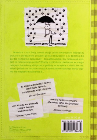 Dziennik cwaniaczka (Tom 8) Zezowate szczęście - Jeff Kinney [KSIĄŻKA]
