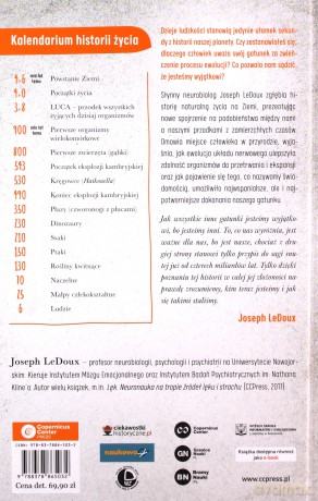Historia naszej świadomości. Jak po czterech miliardach lat ewolucji powstał świadomy mózg - Joseph LeDoux [KSIĄŻKA]