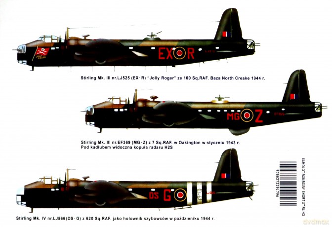 TBiU 213 Samolot bombowy Short Stirling - Wiesław Bączkowski [KSIĄŻKA]
