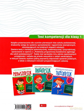 Test kompetencji dla klasy 1. Pierwszoteścik - Katarzyna Ziola-Zemczak [KSIĄŻKA]