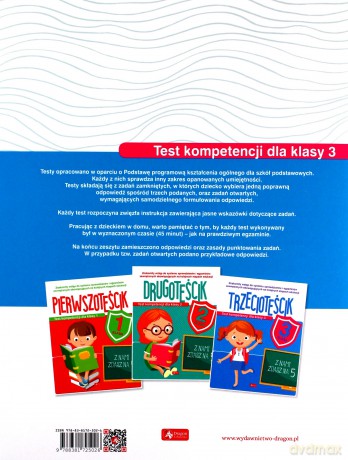 Test kompetencji dla klasy 3. Trzecioteścik - Katarzyna Ziola-Zemczak [KSIĄŻKA]