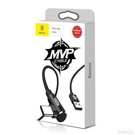 Baseus kabel MVP Elbow (USB - USB-C) (1 m) 2A czarny