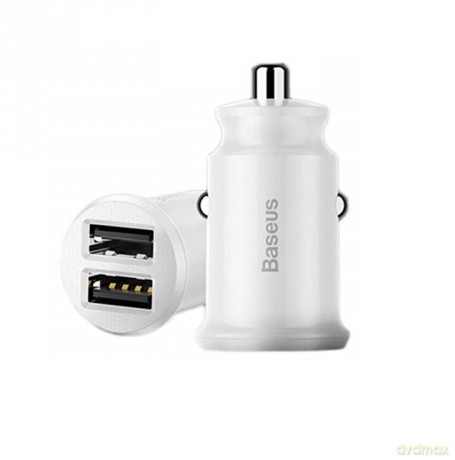 Baseus ładowarka samochodowa Grain 2USB 3,1A biała