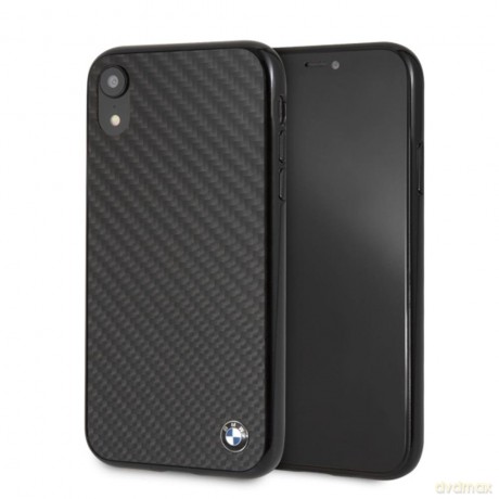 BMW iPhone XR BMHCI61MBC czarne hard case Signature Carbon