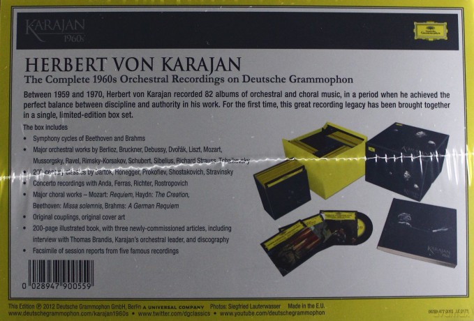 Herbert Von Karajan: Karajan 1960's Complete Dg Recordings [82CD]