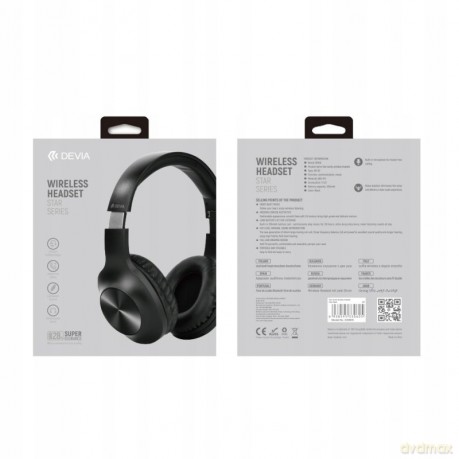 Devia słuchawki bluetooth Star nauszne czarne