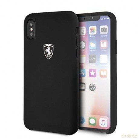FERRARI iPhone XS Max FEOSIHCI65BK czarne hard case Silicone Off Track