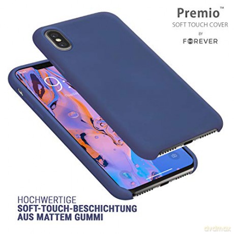 Forever Nakładka Premio do iPhone XR ciemnoniebieska