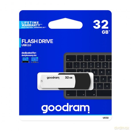 GoodRam pendrive (32GB | USB2.0) czarno-biały