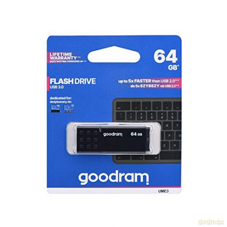 GoodRam pendrive UME3 (64GB | USB 3.0) czarny