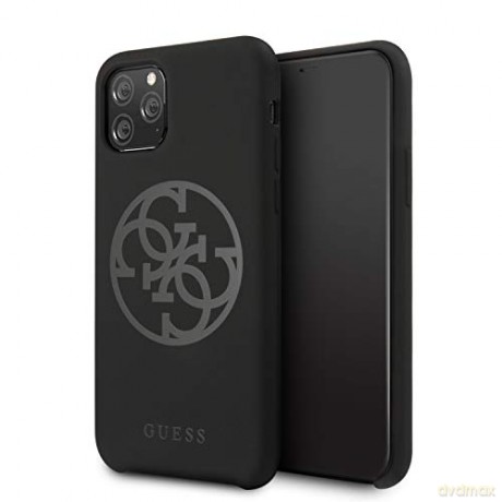 Guess iPhone 11 Pro Max GUHCN65LS4GBK czarny hard case Silicone 4G Tone On Tone