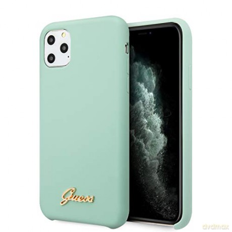 Guess iPhone 11 Pro GUHCN58LSLMGG zielone hard case Vintage Gold Logo