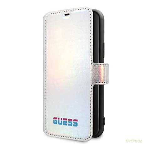 Guess iPhone 11 Pro Max GUFLBKN65BLD srebrny book case Iridescent