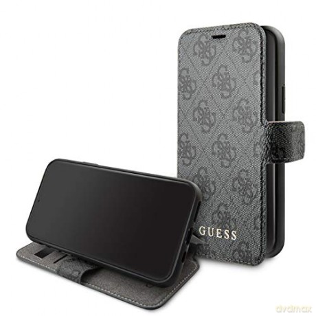 Guess iPhone 11 Pro Max GUFLBKSN654GG szary book case 4G
