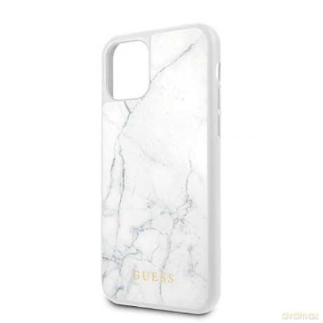 Guess iPhone 11 Pro Max GUHCN65HYMAWH biały hard case Marble