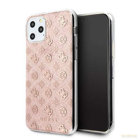 Guess iPhone 11 Pro Max GUHCN65TPERG różowy hard case 4G Peony Glitter