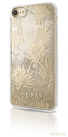 Guess iPhone 6/ iPhone 7/ iPhone 8 GUHCP7GLUPRG różowo-złoty hard case Palm Springs Glitter Liquid
