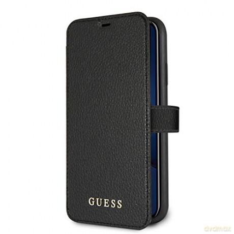 Guess iPhone X/ iPhone XS GUFLBKPXIGLBK czarne book case Iridescent