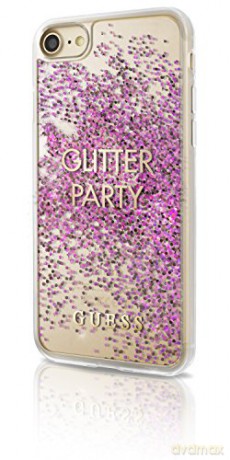 Guess iPhone 6/ iPhone 7/ iPhone 8 GUHCP7GLUQPU fioletowy hard case Liquid Glitter Party