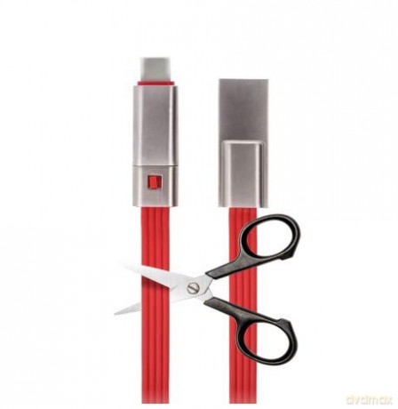 Kabel Forever (USB - USB-C) (1,5 m) 1,5A naprawialny czerwony