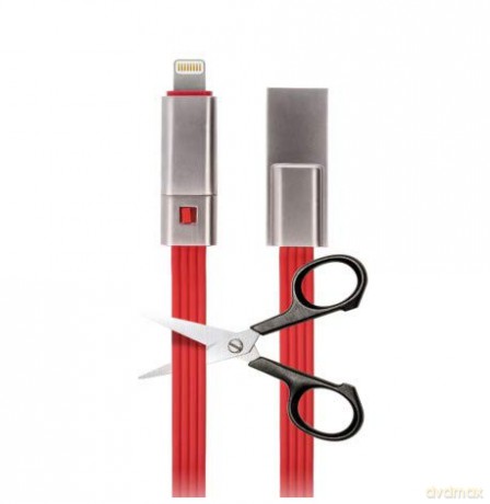 Kabel Forever do iPhone (USB - Lightning) (1,5 m) 1,5A naprawialny czerwony