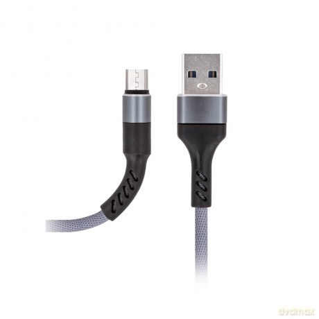 Kabel Maxlife MXUC-01 (USB - microUSB) Fast Charge 2A szary