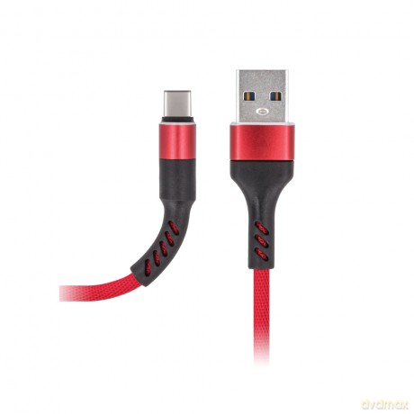 Kabel Maxlife MXUC-01 (USB - USB-C) Fast Charge 2A czerwony