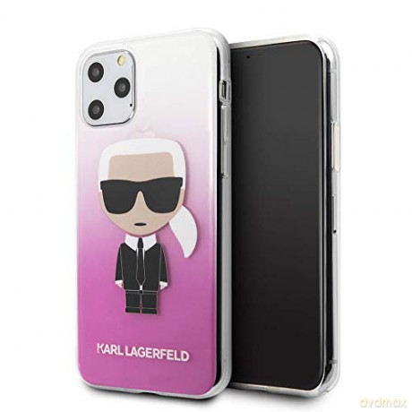 Karl Lagerfeld iPhone 11 Pro KLHCN58TRDFKPI różowy hard case Gradient Iconic Karl