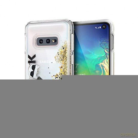 Karl Lagerfeld Samsung S10e KLHCS10LROGO czarno-złoty hard case Glitter