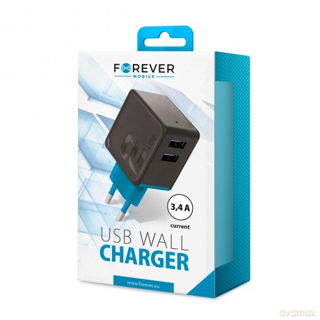 Ładowarka sieciowa Forever TC-04 2xUSB 3.4 A