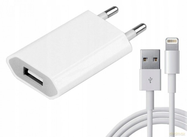 Ładowarka sieciowa Maxlife MXTC-01 USB 1A + kabel 8-PIN biała