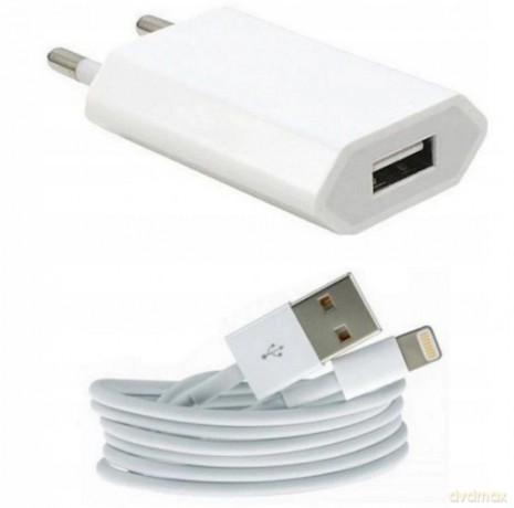 Ładowarka sieciowa Maxlife MXTC-01 USB 1A + kabel 8-PIN biała