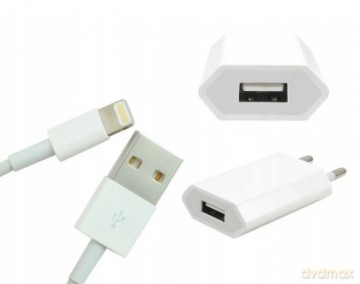 Ładowarka sieciowa Maxlife MXTC-01 USB 1A + kabel 8-PIN biała