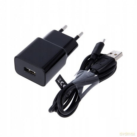 Ładowarka sieciowa Maxlife MXTC-01 USB Fast Charge 2.1A + kabel Micro USB czarna