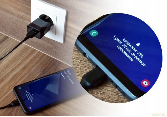 Ładowarka sieciowa Maxlife MXTC-01 USB Fast Charge 2.1A czarna