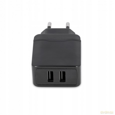 Ładowarka sieciowa Maxlife MXTC-02 2xUSB Fast Charge 2.4A czarna