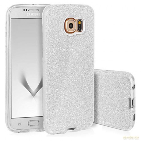 Nakładka Glitter 3in1 do Samsung J4 2018 srebrna