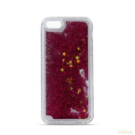 Nakładka Liquid Glitter TPU do iPhone XS Max ciemnoróżowa