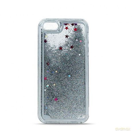 Nakładka Liquid Glitter TPU do iPhone XS Max srebrna