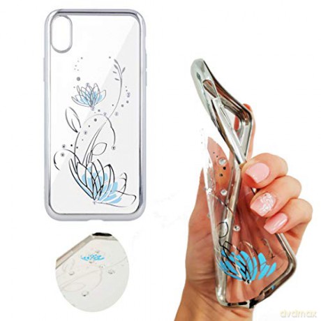 Nakładka Lotus do Samsung A6 Plus 2018 srebrna