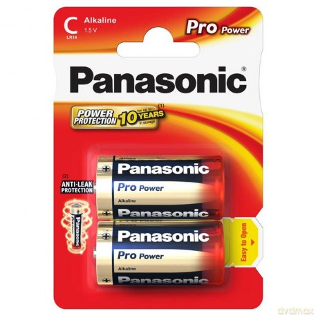 Panasonic bateria alkaliczna LR14 Pro Power - 2 szt blister