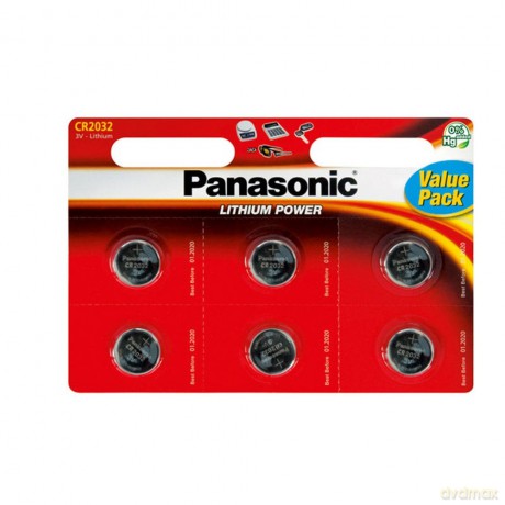 Panasonic bateria litowa CR2032 - 6szt blister