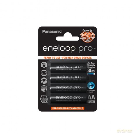 Panasonic Eneloop Pro R6/AA 2450mAh akumulator - 4 szt blister
