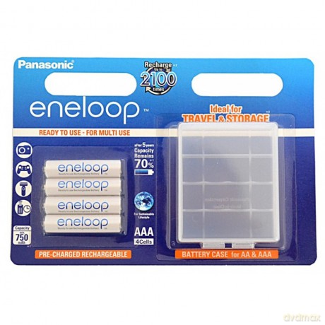 Panasonic Eneloop R03/AAA 750mAh akumulator - 4 szt blister + box