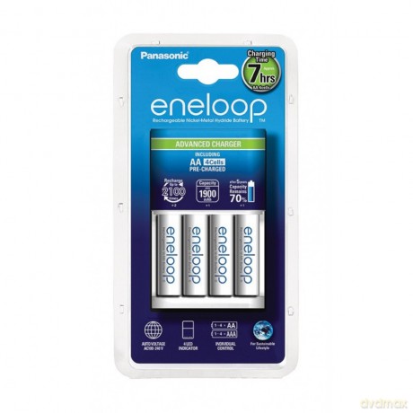 Panasonic ładowarka BQ-CC17 + 4 szt R6/AA Eneloop 1900 mAh