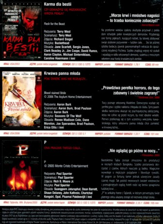 Pakiet Sex & Horror: Karma dla bestii / Krwawa panna młoda / P - Ona pragnie twego ciała