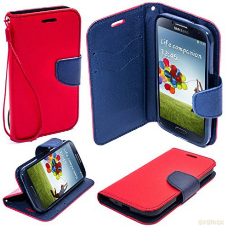 Pokrowiec Smart Fancy do Samsung J3 2016 J320 czerwono-granatowy