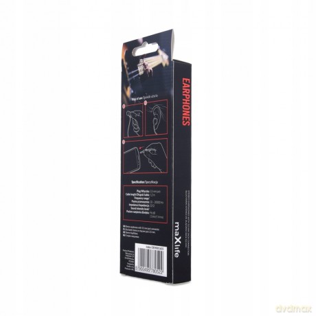 Słuchawki douszne przewodowe Maxlife MXEP-01 białe